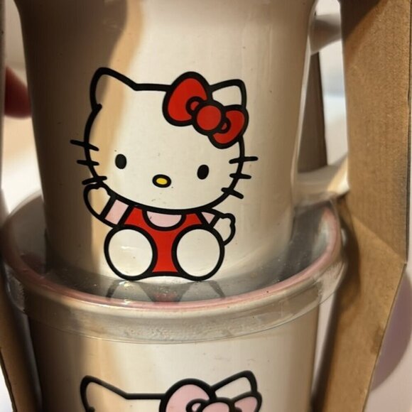 Hello Kitty big and little 2pc mug set Brand new in box - Picture 7 of 10